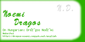 noemi dragos business card